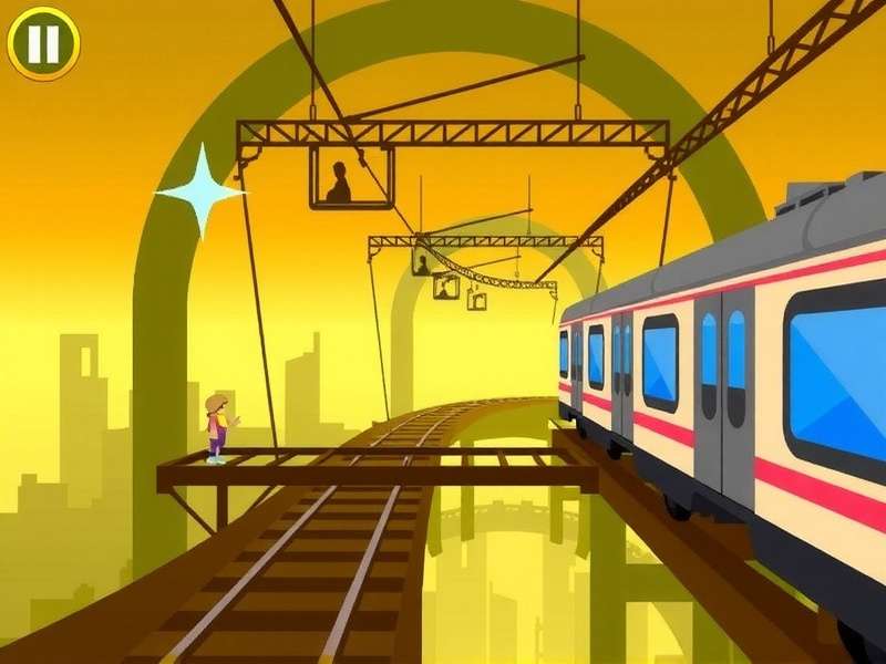 Hoppin Ginger Whiz Mumbai level showing train platforming