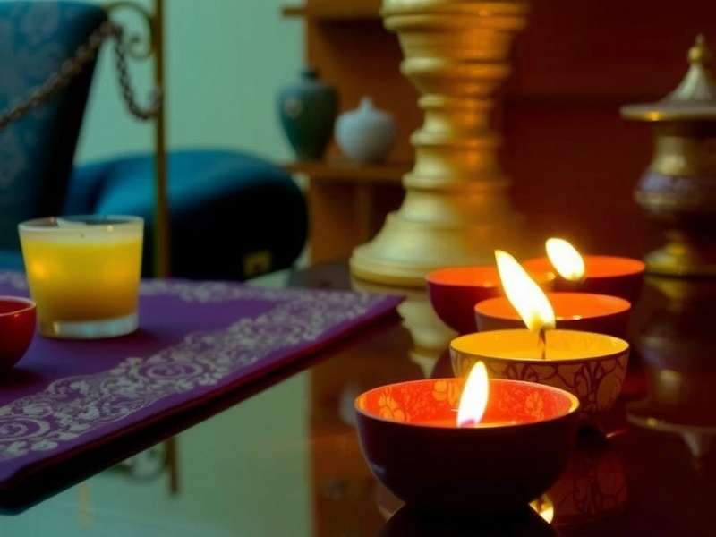 Hoppin Ginger Whiz Diwali event with lit diyas